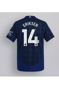 Manchester United Christian Eriksen #14 Voetbaltruitje Uit tenue 2024-25 Korte Mouw